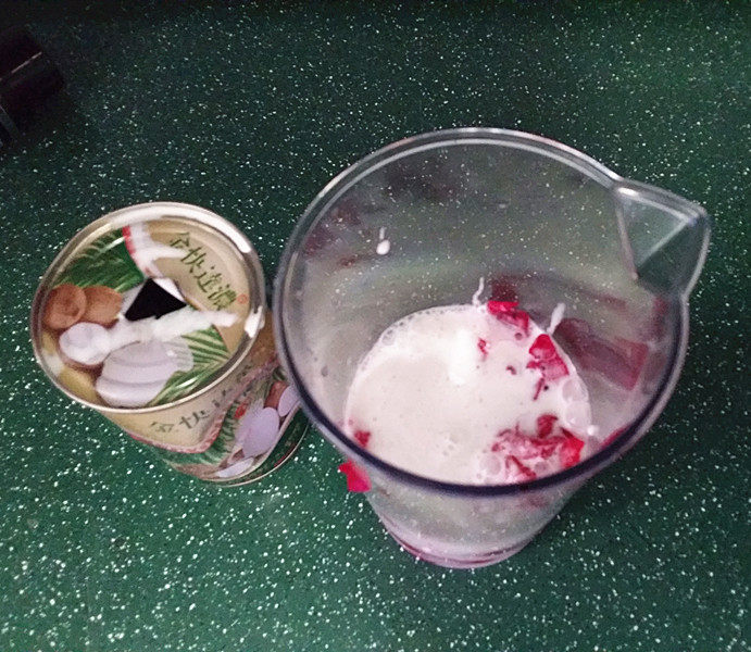 Steps for making Dragon Fruit Coconut Milk Sago Dessert