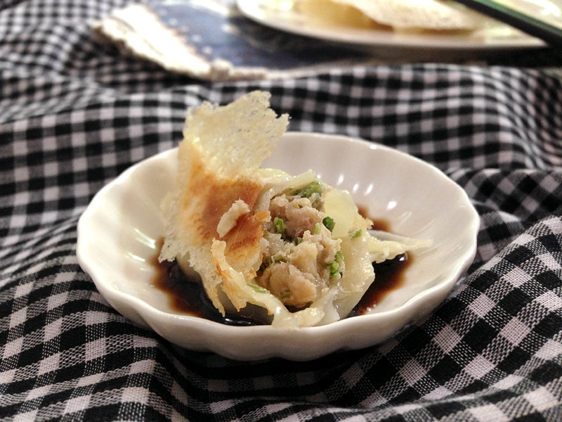 Winter Bamboo Shoot, Celery and Pork Pan-Fried Dumplings