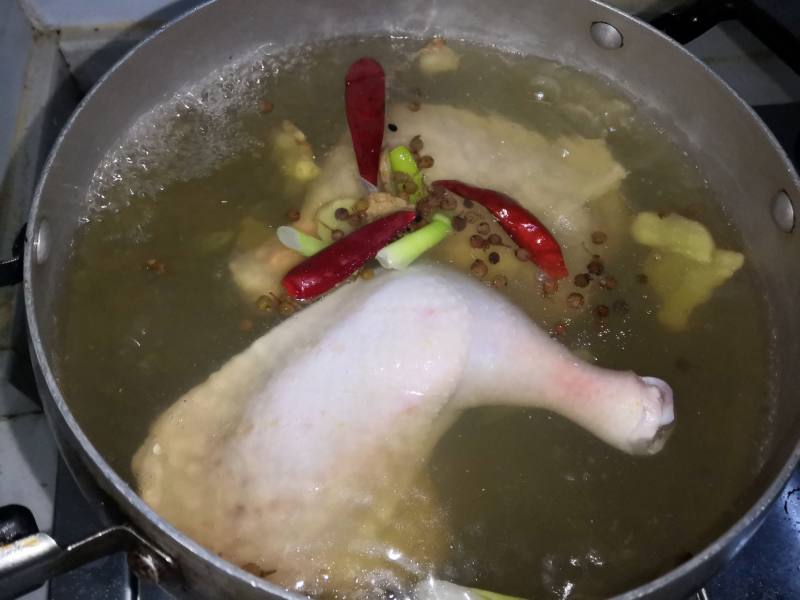 Steps for Steamed Chicken