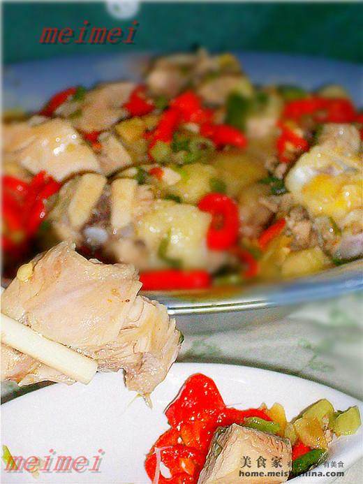 Home Cooking@@Steamed Salty Chicken with Red Chili