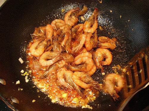 Steps for cooking Thai Spicy Shrimp