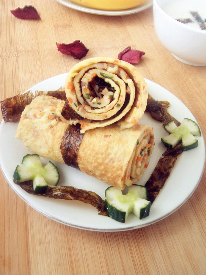 Carrot Okra Egg Pancake