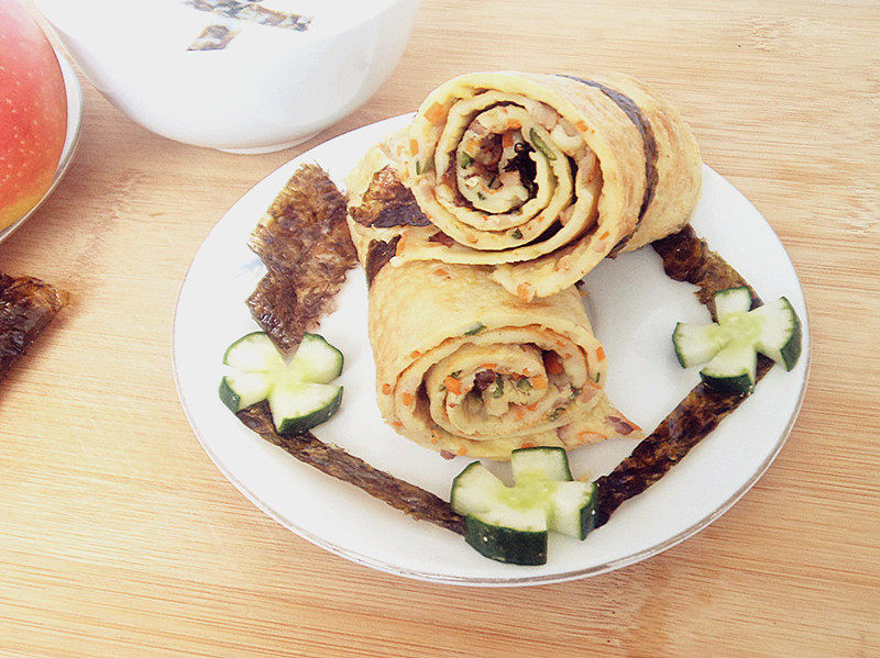 Carrot Okra Egg Pancake