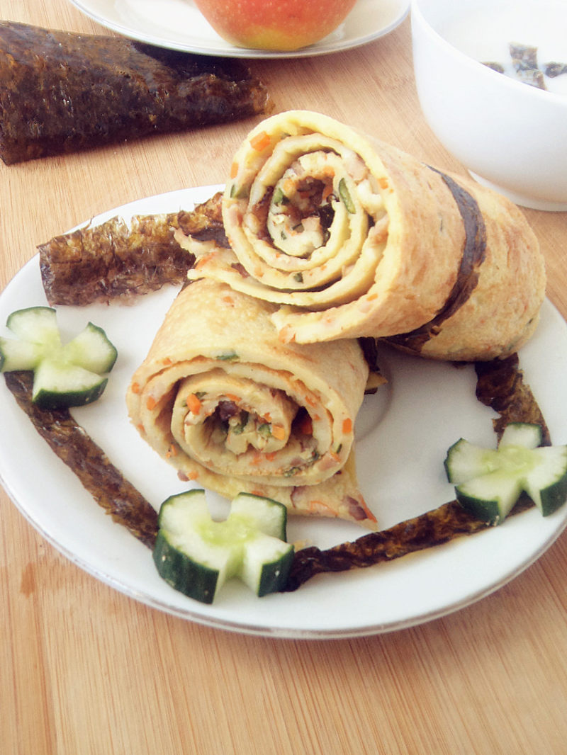 Carrot Okra Egg Pancake