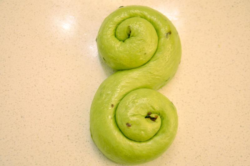 Matcha Cheesecake Soft European Bread Making Steps