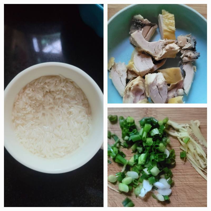 Steps to Make Salted Chicken Congee