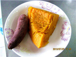 Step-by-Step Instructions for Pumpkin Purple Sweet Potato Pudding