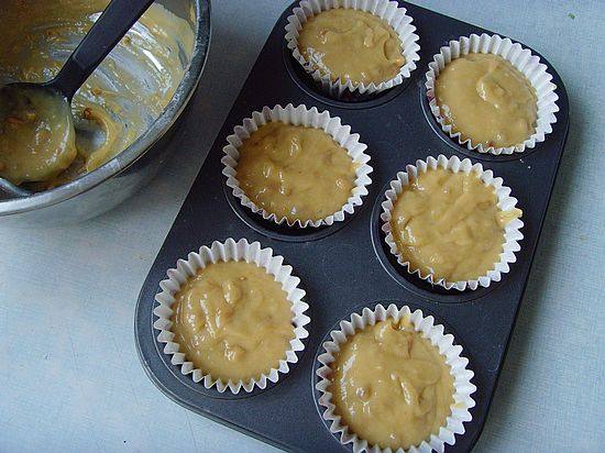 Steps for Making Peanut Butter Muffins