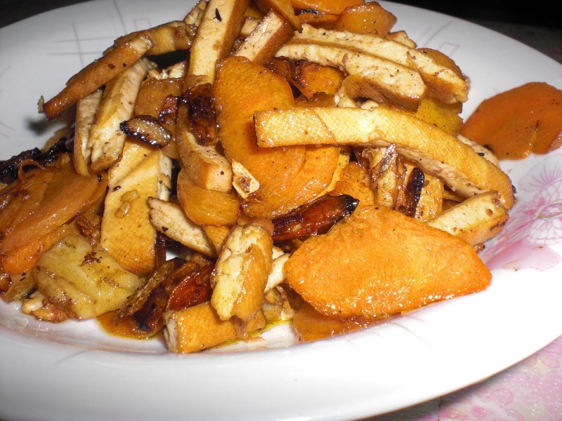 Carrot and Dried Tofu Stir Fry