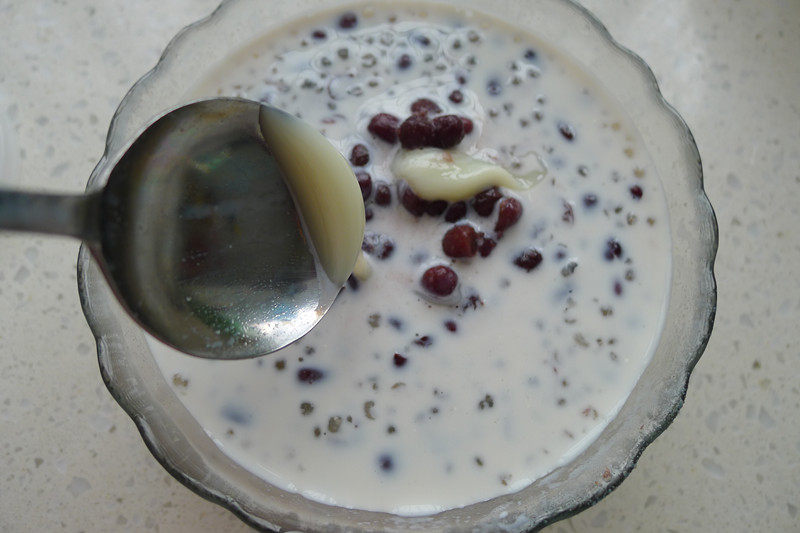 Steps to Make Milk Red Bean Sago Dessert