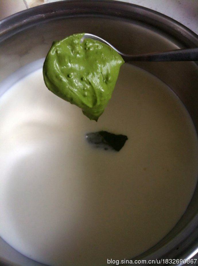 Steps to make Green tea panna cotta