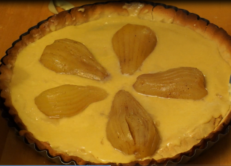 Steps for Making French Almond Pear Pie