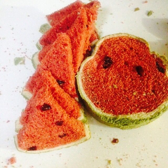 Steps for Making Watermelon Toast