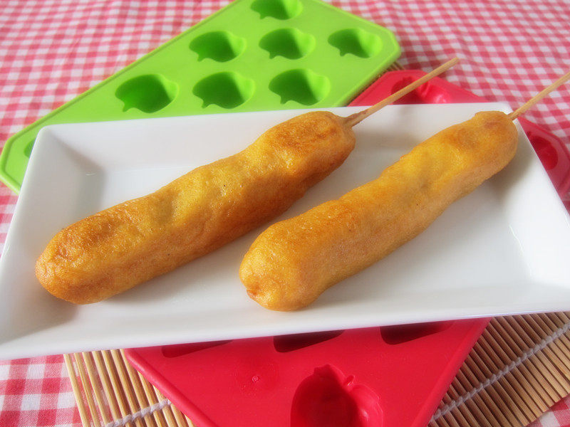 Kids' Fun Food: Corn Dog on Skewers Cooking Steps