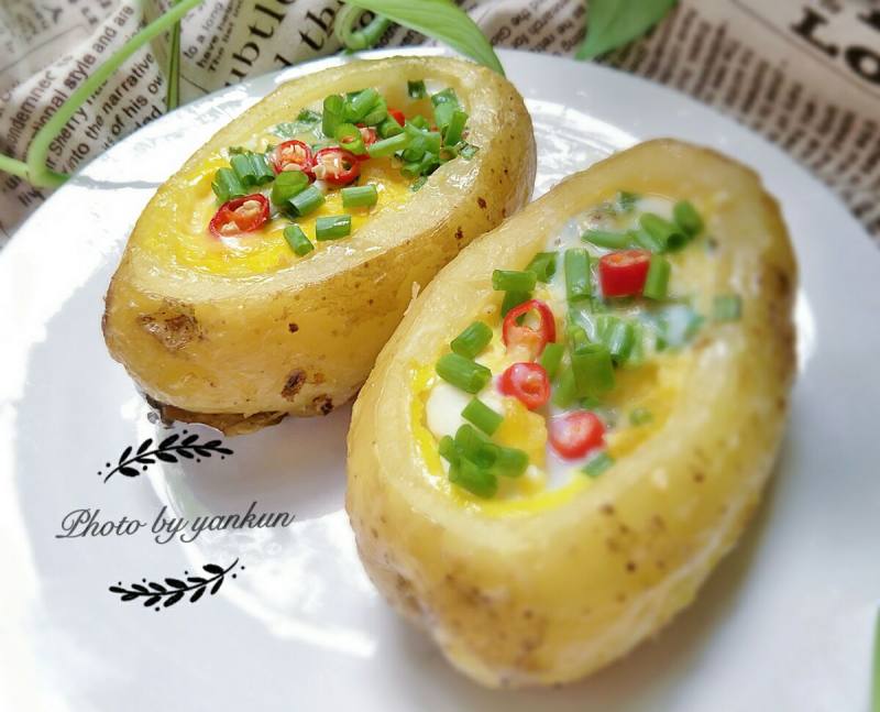 Steps for Making Egg Baked Potato