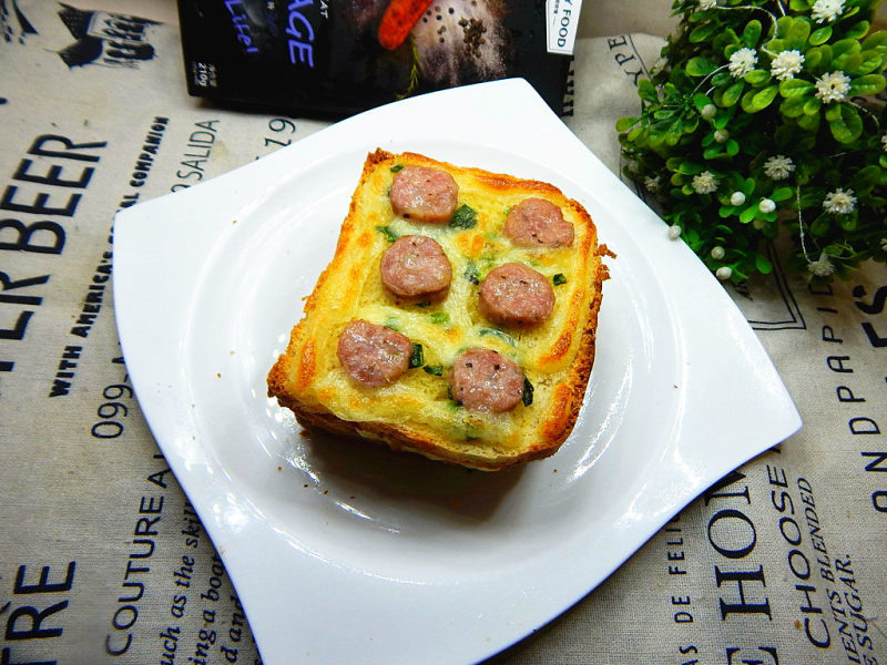 Breakfast - Sausage Cheese Toast