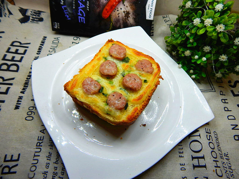 Breakfast - Sausage Cheese Toast