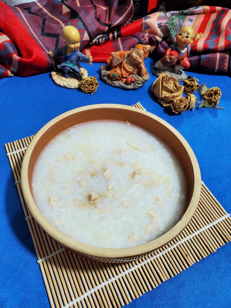 Steps for Making Ginger Chicken Congee