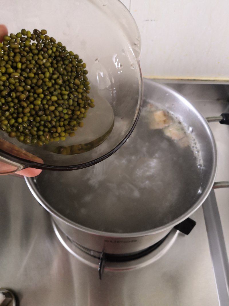 Steps to Cook Mung Bean Bitter Gourd Pork Rib Soup