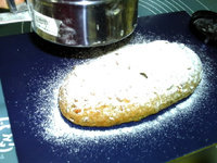 Steps for making Christmas Bread: Stollen