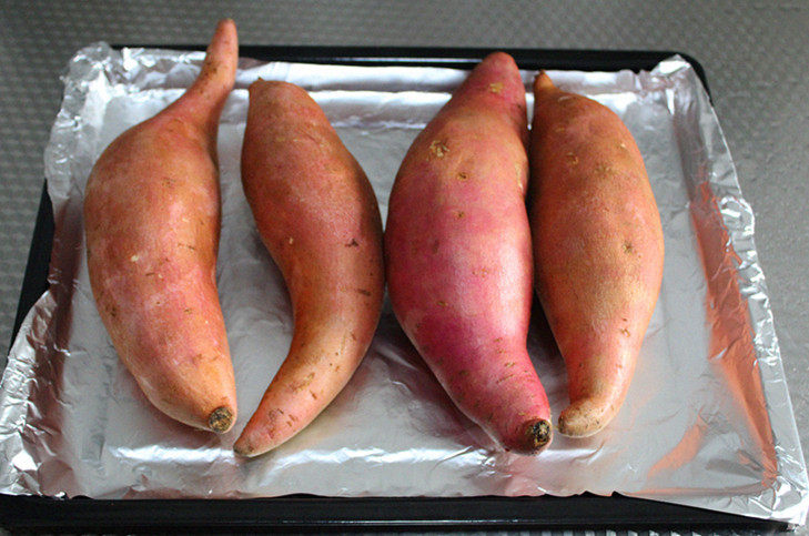 Steps for Baked Sweet Potato