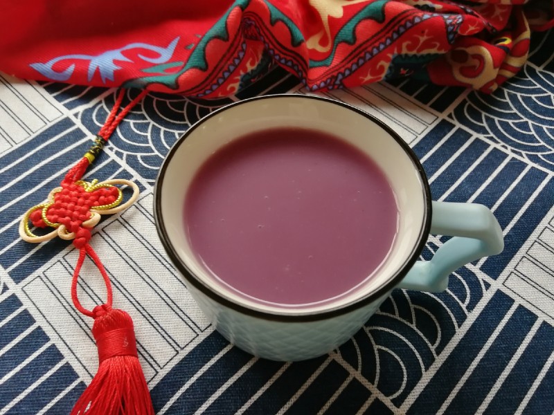 Steps for making Purple Sweet Potato Lily Oat Milk