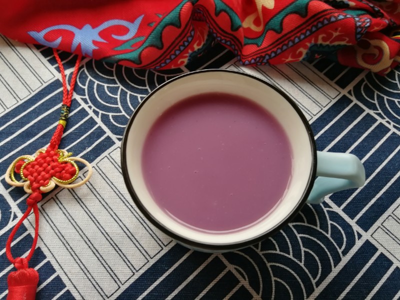 Purple Sweet Potato Lily Oat Milk