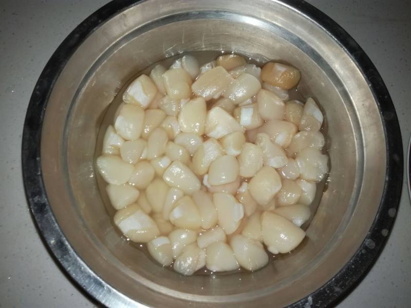 How to Stir-Fry Frozen Scallop Cubes - Step by Step