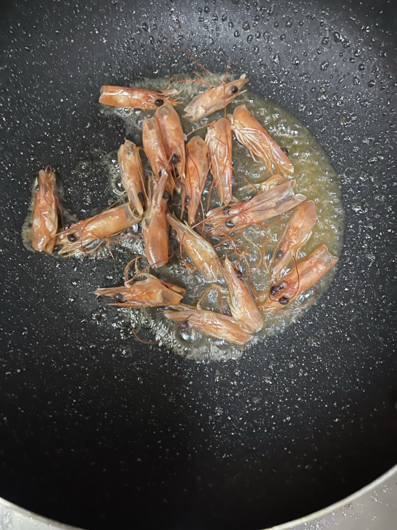 Steps for cooking Shrimp and Spring Vegetable Porridge