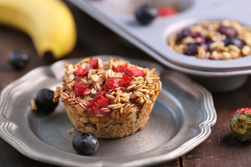 Fruit Oat Muffin, One Cup for a Slimming Breakfast