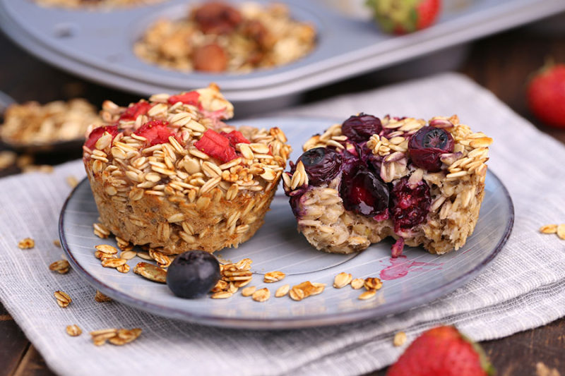 Fruit Oat Muffin, One Cup for a Slimming Breakfast