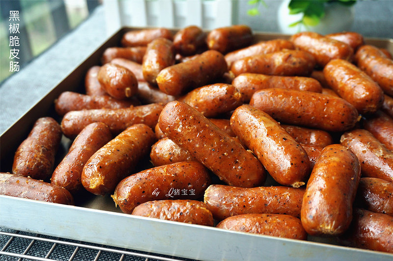 Homemade Crispy Black Pepper Sausage