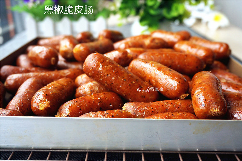 Homemade Crispy Black Pepper Sausage