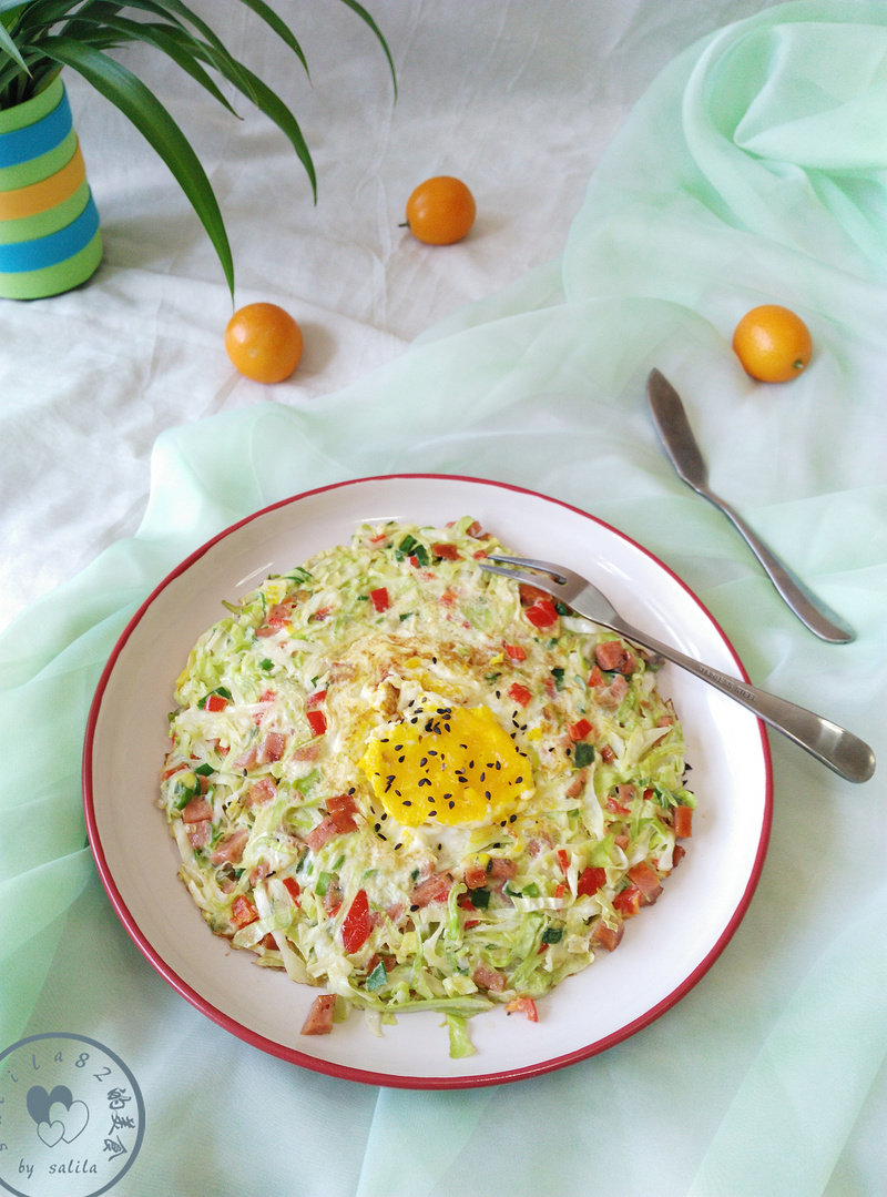 Steps to Make Cabbage Baked Egg