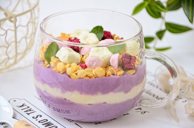 Taro Mochi Oatmeal Cup