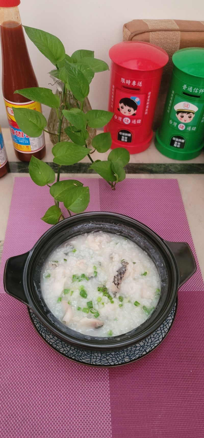 Steps for Making Steamed Black Fish Slice Congee