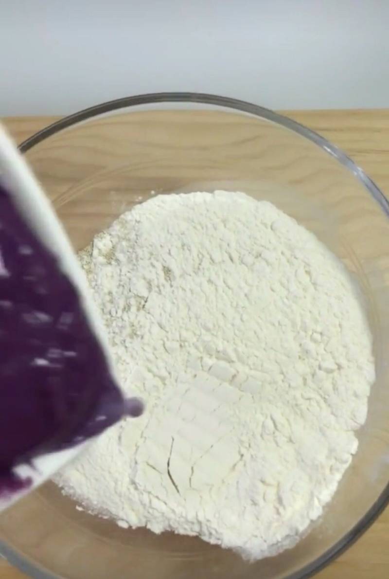 Steps to Make Milk Fragrant Purple Sweet Potato Cake