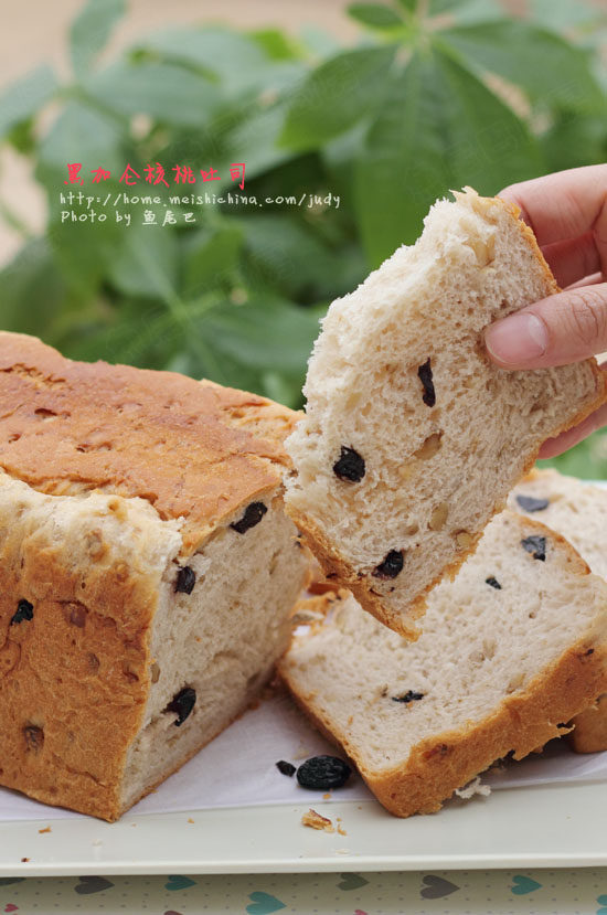 Enjoy Bread While Keeping Healthy - Black Currant Walnut Toast (Tangzhong Method) Step-by-Step