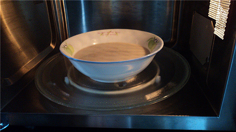 Steps for Making Microwave Version ~ Milk Oatmeal