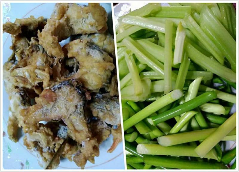 Steps for Cooking Stir-fried Fish with Celery and Garlic