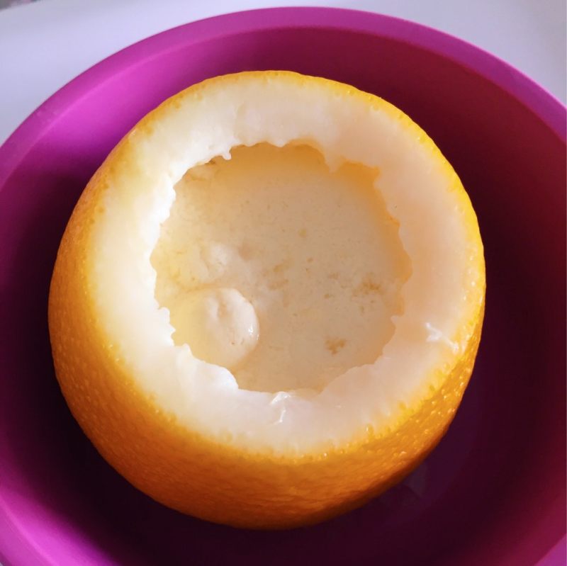 Orange Steamed Egg Cooking Steps