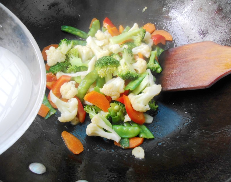 Stir-Fried Mixed Vegetables Steps