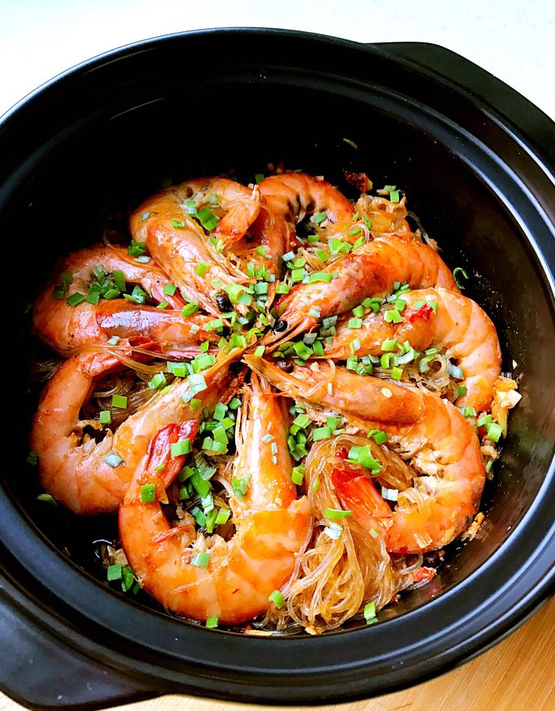 Shrimp and Vermicelli Clay Pot