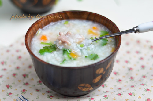 Steps for Making Carrot Lamb Congee