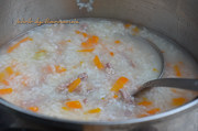 Steps for Making Carrot Lamb Congee