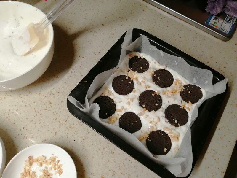 Steps for Cooking Thick-cut Yogurt with Triple-layered Banana Oreo Flavor