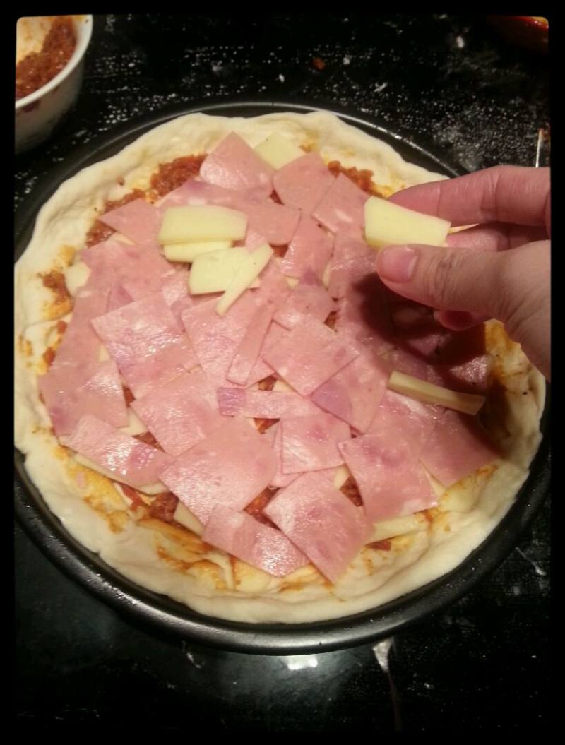 Cheese and Ham Pizza (Super Detailed) Cooking Steps