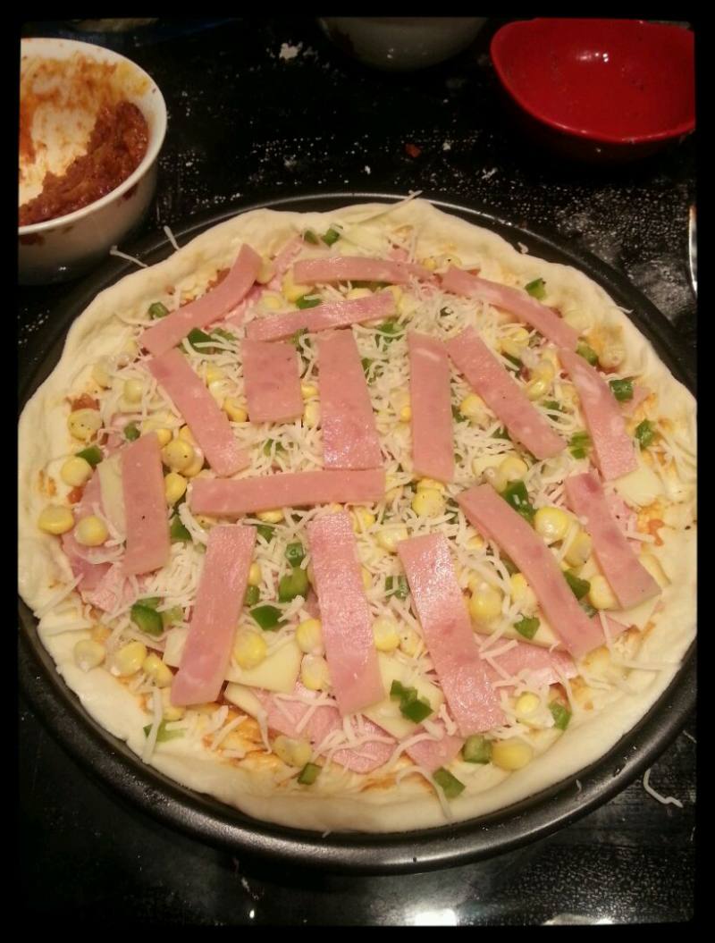 Cheese and Ham Pizza (Super Detailed) Cooking Steps