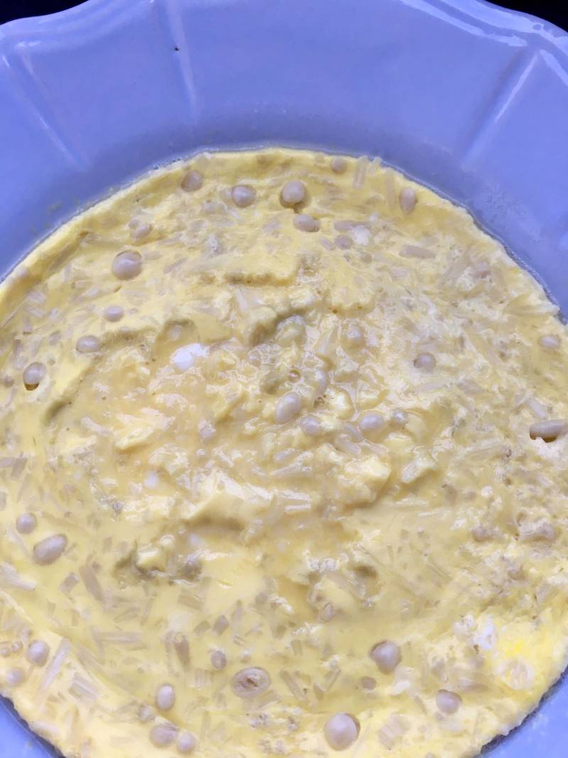 Steps for making Golden Needle Mushroom Egg Custard