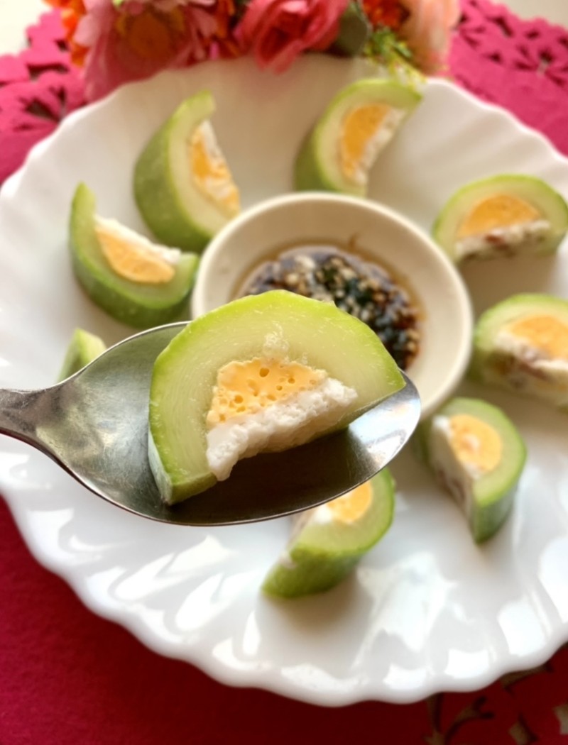 Steps for Making Jade Melon Steamed Egg